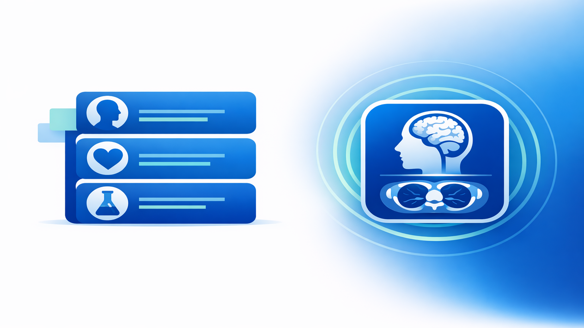 Abstract imaging technology representing accredited diagnostic centers.