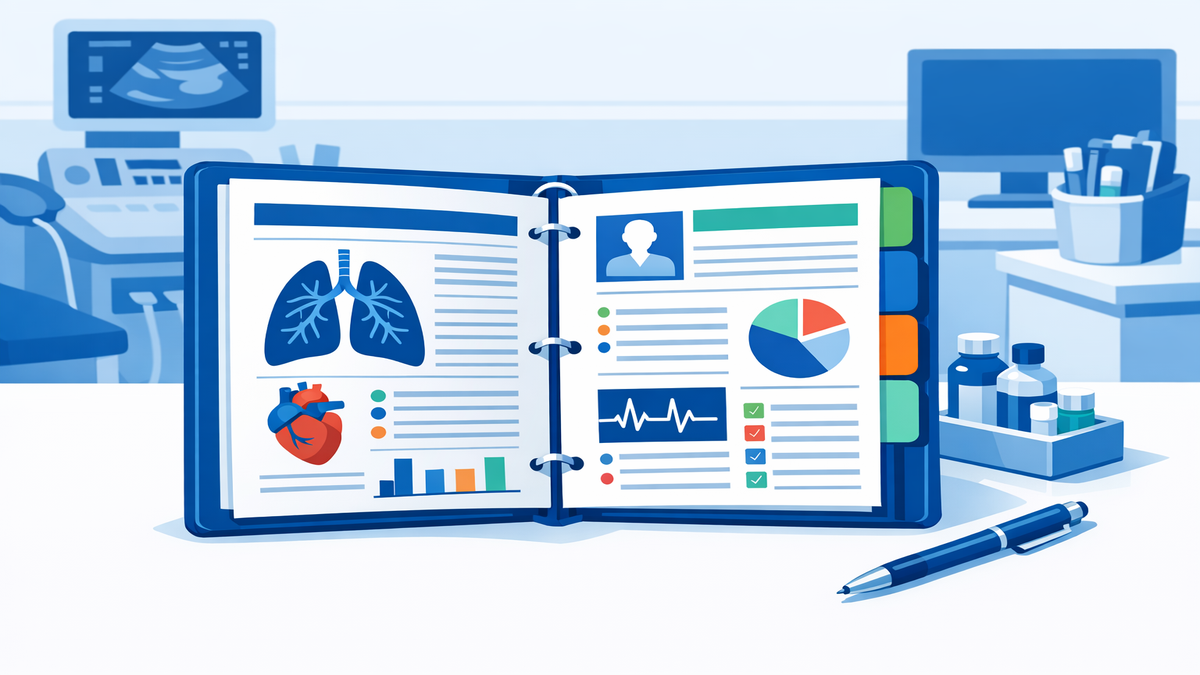 Medical chart structure quiz illustration.